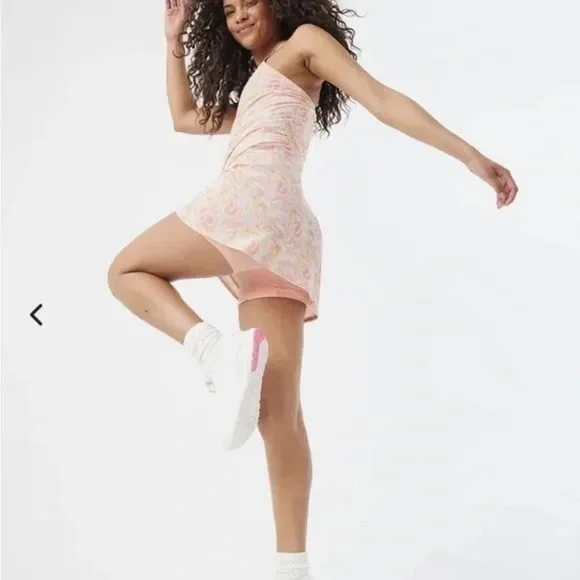 Outdoor Voices Exercise Dress Women’s Large - Pastel Marble/Colorful Swirl -RARE - Picture 3 of 15